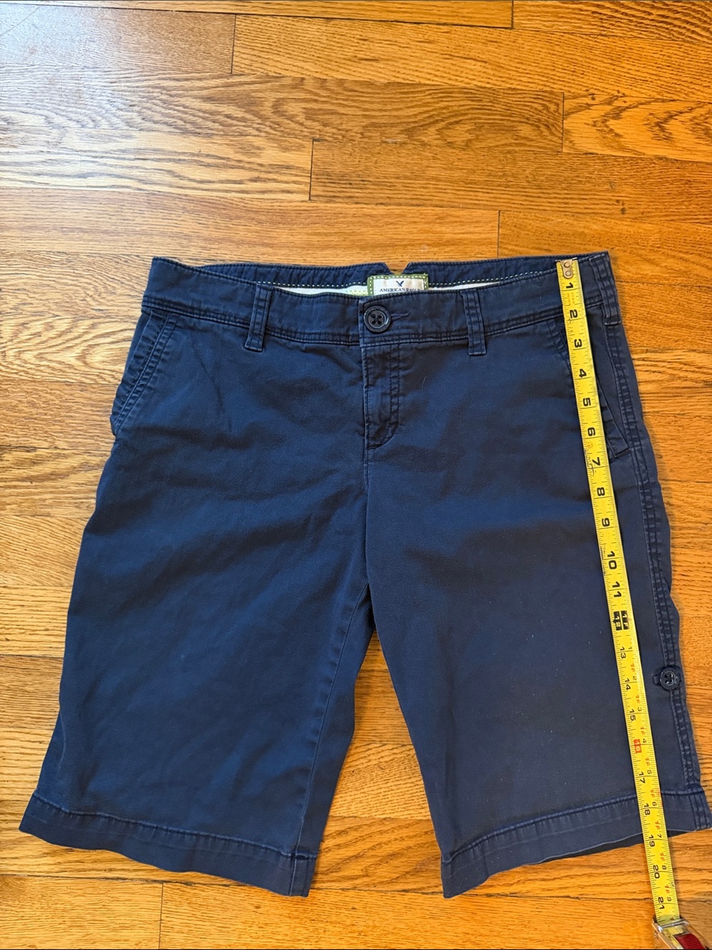 American Eagle Outfitters Navy Flat-Front Women's Shorts
